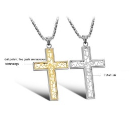 De Koningin Van Kwaliteit Mannelijke Kruis Titanium Ketting
