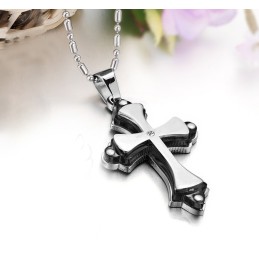 Kwaliteit En Kwantiteit Gegarandeerde Kruistitanium Ketting Met Strass