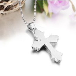 Kwaliteit En Kwantiteit Gegarandeerde Kruistitanium Ketting Met Strass