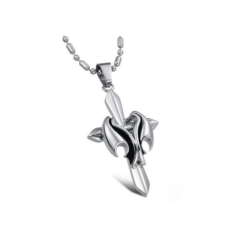 Stabiele Kwaliteit Mannelijke Kruis Titanium Ketting