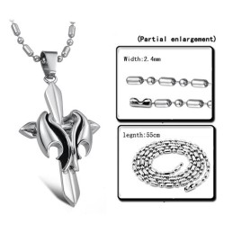 Stabiele Kwaliteit Mannelijke Kruis Titanium Ketting