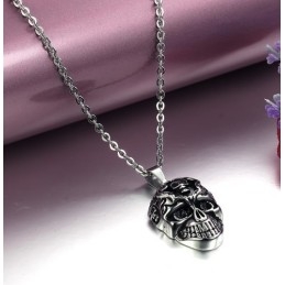 Titanium Ketting Met Schedel Van Superieure Kwaliteit Voor Mannen