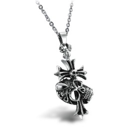 De Koning Van Hoeveelheid Mannelijke Kruis Titanium Ketting