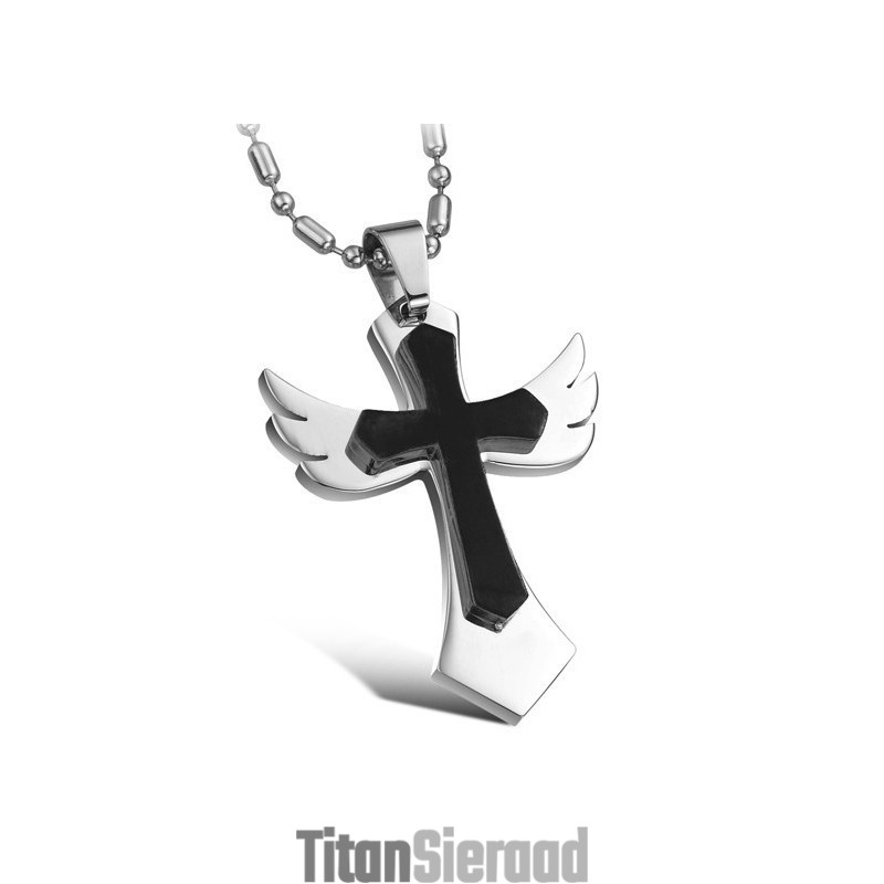 Stabiele Kwaliteit Kruis Titanium Ketting