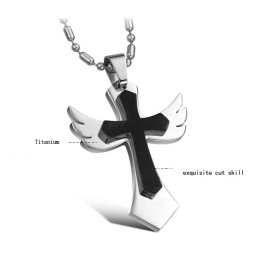 Stabiele Kwaliteit Kruis Titanium Ketting