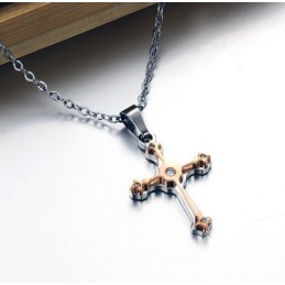 Betrouwbare Kwaliteit Vrouwelijke Kruis Titanium Ketting