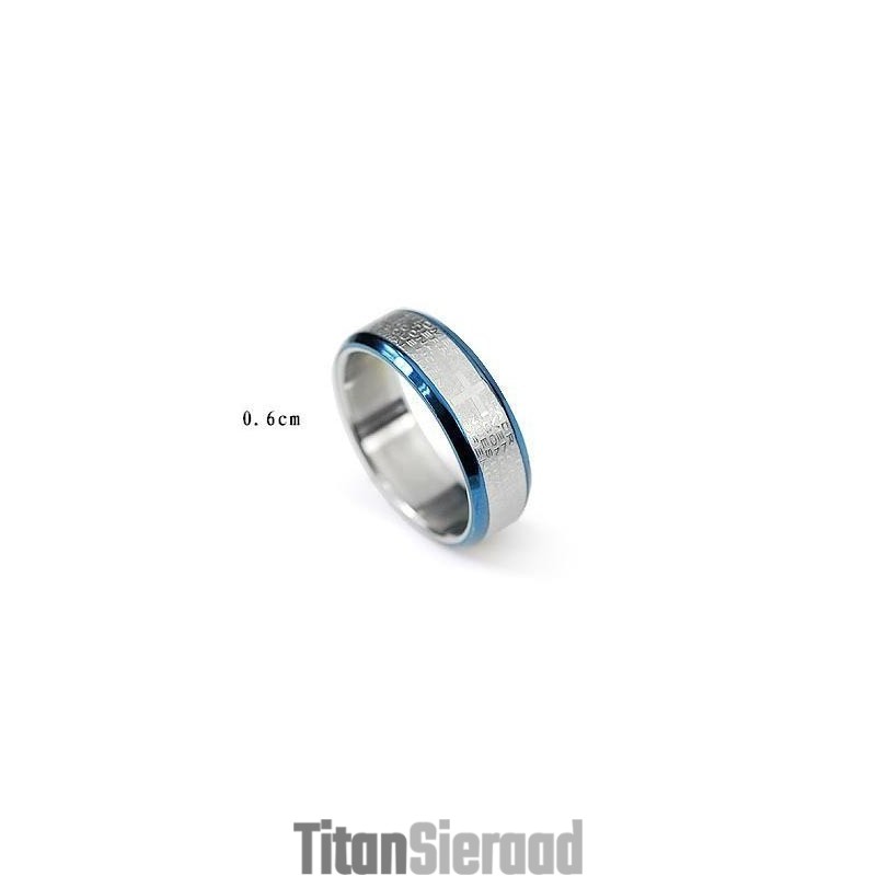 Bijbelkruis Ringhanger En Titanium Ketting