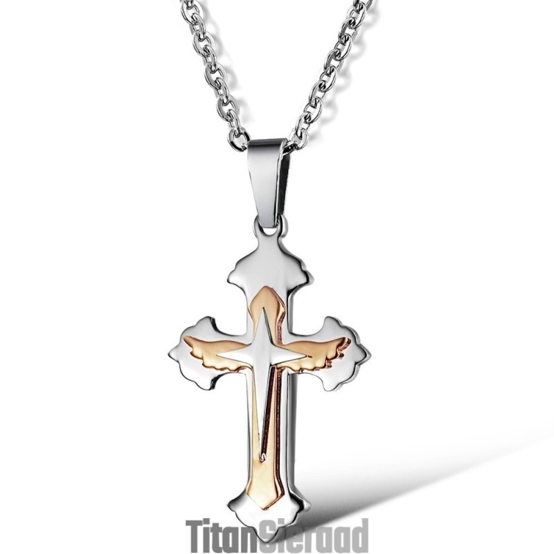 Kruisvormige Titanium Ketting Van Superieure Kwaliteit Kruisvormige Titanium Ketting Van Superieure Kwaliteit