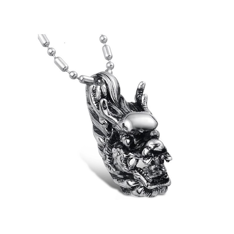 De Koningin Van De Kwaliteit Mannelijke Kirin Titanium Ketting De Koningin Van De Kwaliteit Mannelijke Kirin Titanium Ketting