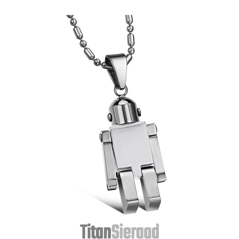 Gebruiksvriendelijke Witte Titanium Ketting Voor Mannen