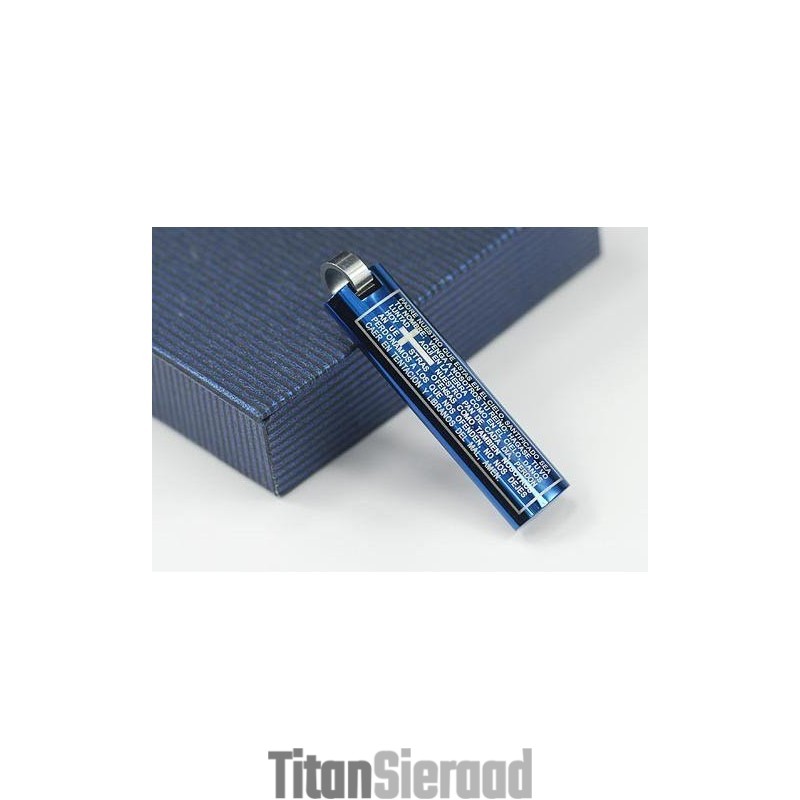 Prachtige Bijbelkruishanger En Titanium Ketting Prachtige Bijbelkruishanger En Titanium Ketting