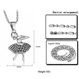 De Koningin Van Kwaliteit, Titanium Ketting Voor Vrouwelijke Balletmeisjes