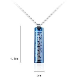 Prachtige Bijbelkruishanger En Titanium Ketting