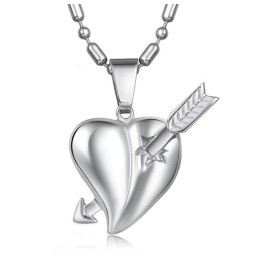 Goed Verkocht Over De Hele Wereld: Een Titanium Ketting Met Een Vrouwelijk Hartje