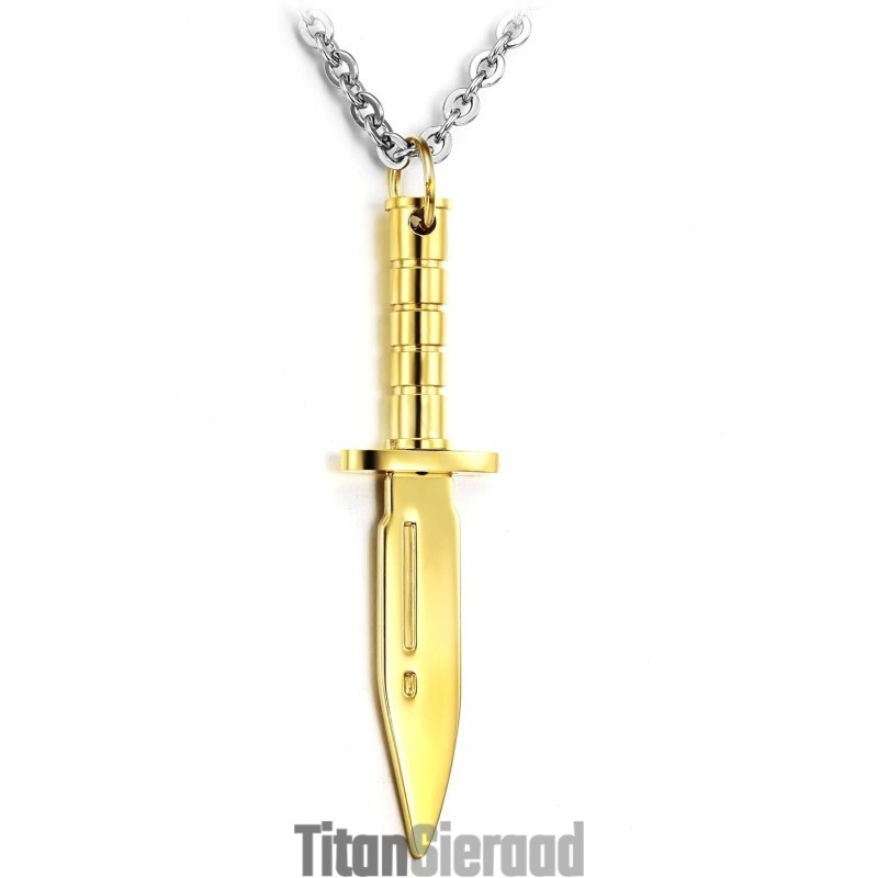 Compleet In Specificaties Gouden Titanium Ketting Compleet In Specificaties Gouden Titanium Ketting