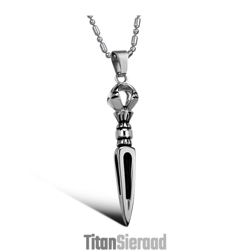 Hoogwaardige Mannelijke Prismatische Titanium Ketting
