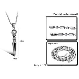 Hoogwaardige Mannelijke Prismatische Titanium Ketting