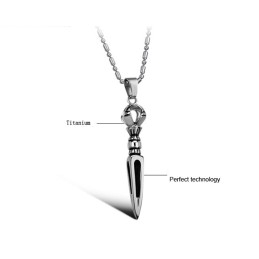 Hoogwaardige Mannelijke Prismatische Titanium Ketting