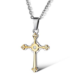 Gebruiksvriendelijke Vrouwelijke Kruistitanium Ketting Met Strass