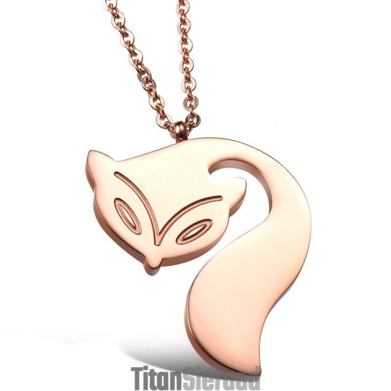 Compleet In Specificaties: Vrouwelijke Vosvormige Titanium Ketting Compleet In Specificaties: Vrouwelijke Vosvormige Titanium Ketting