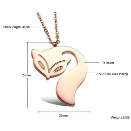 Compleet In Specificaties: Vrouwelijke Vosvormige Titanium Ketting