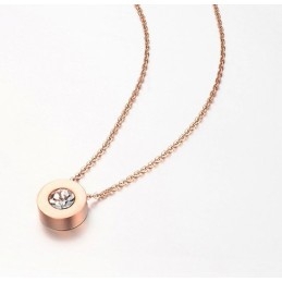Stabiele Kwaliteit Dames Titanium Ketting Met Strass