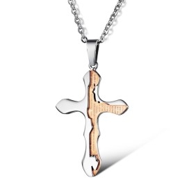 Betrouwbare Reputatie Kruis Titanium Ketting