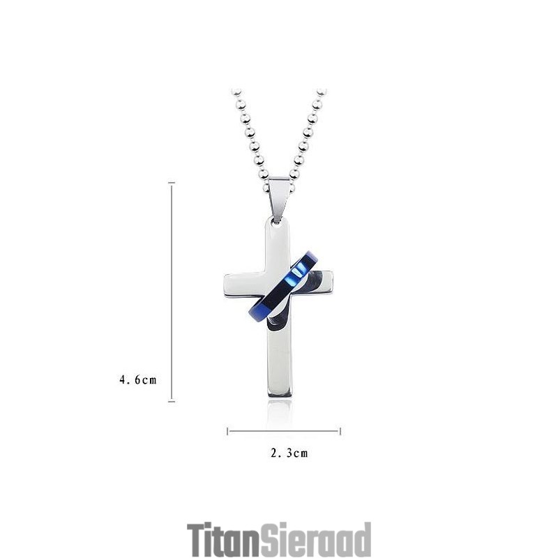 Mode Stijl Kruis Titanium Hanger En Ketting Mode Stijl Kruis Titanium Hanger En Ketting