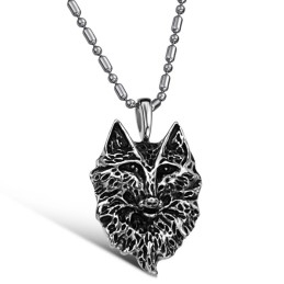 Compleet In Specificaties Mannelijke De Wolf Totem Titanium Ketting