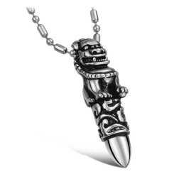 De King Of Quantity Mannelijke Kirin Titanium Ketting