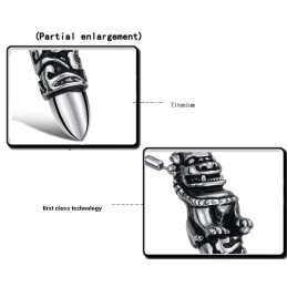 De King Of Quantity Mannelijke Kirin Titanium Ketting