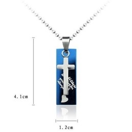Liefdeshart Titanium Ketting Kruis Hanger
