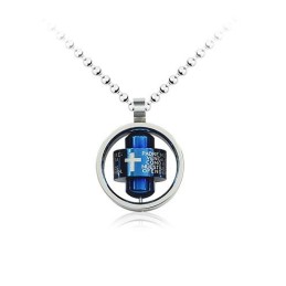 Coole Mode Kruisring Heren Titanium Hanger En Ketting
