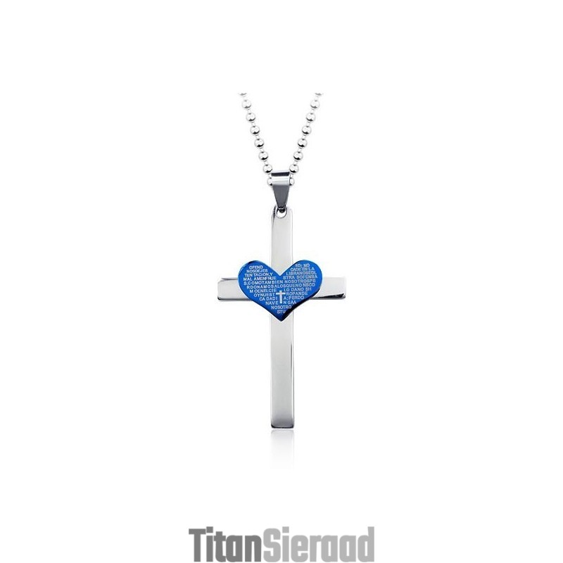 Mode Coole Sweetheart Kruis Hanger En Ketting Mode Coole Sweetheart Kruis Hanger En Ketting