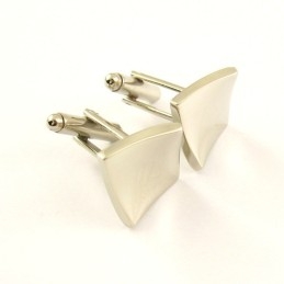 Titanium Concave Vierkante Manchetknopen