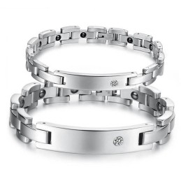 Breed Scala Aan Gezondheids-Titanium Armbanden Voor Geliefden