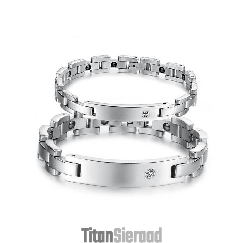 Breed Scala Aan Gezondheids-Titanium Armbanden Voor Geliefden Breed Scala Aan Gezondheids-Titanium Armbanden Voor Geliefden