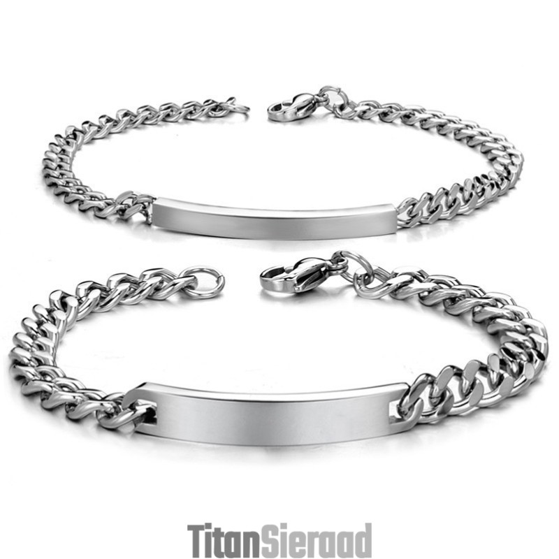 Eenvoudig Te Gebruiken, Modieuze Titanium Armband Voor Geliefden