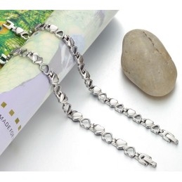 De King Of Quantity Hollow Sweetheart Titanium Armband Voor Geliefden