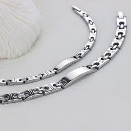 Stabiele Kwaliteit Anti-Vermoeidheid Titanium Armband Voor Geliefden