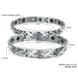 Betrouwbare Kwaliteit Anti-Vermoeidheid Titanium Armband Voor Geliefden