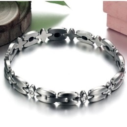 Armband Van Hoogwaardig Titanium Met Magneetsteen