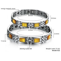 Betrouwbare Kwaliteit Titanium Magneet Armband Voor Geliefden