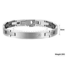 Om Te Genieten Van Een Hoge Reputatie In Binnen- En Buitenland: Titanium Armband Voor Geliefden Met Diamant