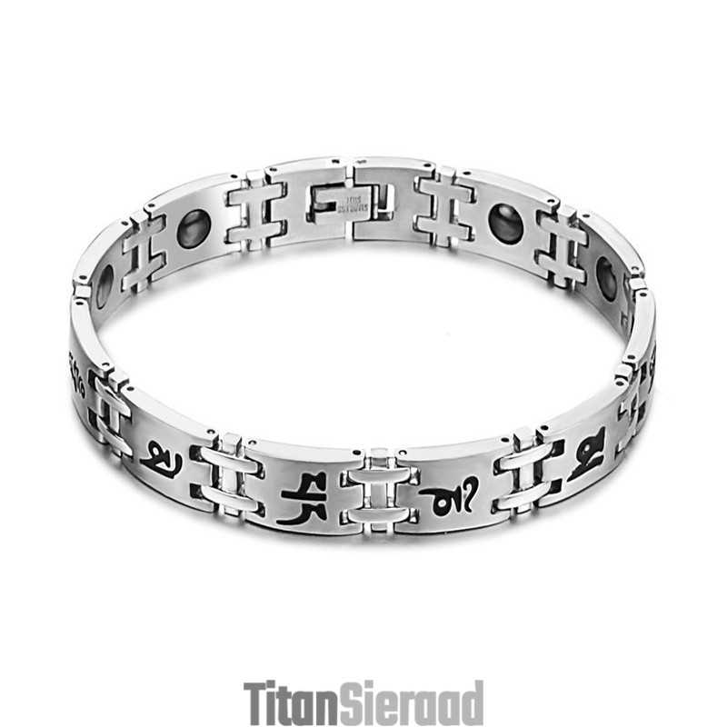 Stabiele Kwaliteit Mannelijke Titanium Magneetsteen Armband Stabiele Kwaliteit Mannelijke Titanium Magneetsteen Armband