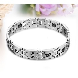 Stabiele Kwaliteit Mannelijke Titanium Magneetsteen Armband