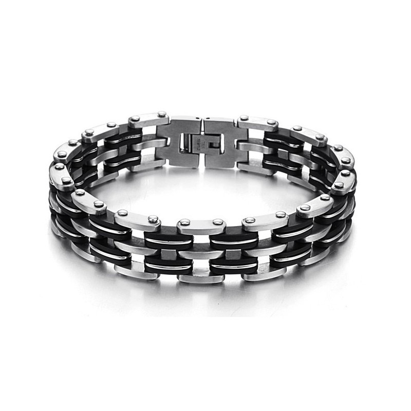 Kwaliteit En Kwantiteit Gegarandeerde Mannelijke Titanium Siliconen Armband Kwaliteit En Kwantiteit Gegarandeerde Mannelijke Titanium Siliconen Armband