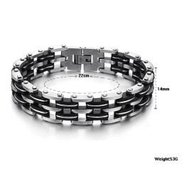Kwaliteit En Kwantiteit Gegarandeerde Mannelijke Titanium Siliconen Armband