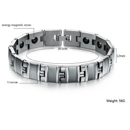 Stabiele Kwaliteit Mannelijke Antivermoeidheid Titanium Magneet Armband