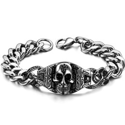 Superieure Kwaliteit Schedel Titanium Armband